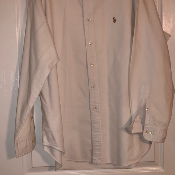 Ralph Lauren white classic fit long sleeve button up - Picture 5 of 7